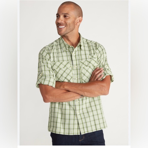 Men's Air Strip™ Check Plaid Long-Sleeve Shirt Sz large. - Picture 1 of 4